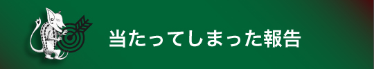 当たってしまった報告